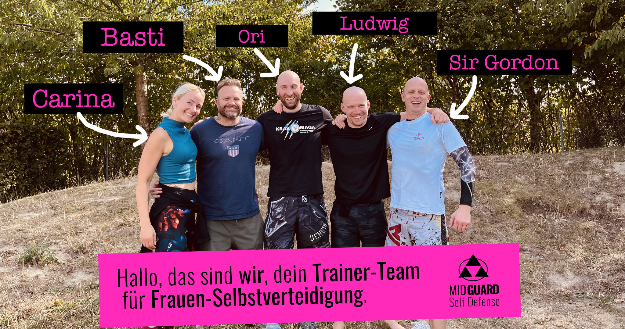 Gruppenbild Trainer Team MIDGUARD MIDGUARD Trainer Team